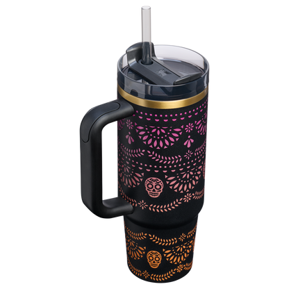 Momenvera Day of the Dead Inspired Tumbler-40oz