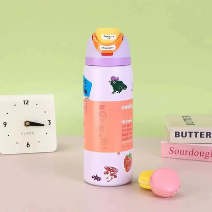 Momenvera Insulated Stainless Steel Water Bottle with Straw-32oz