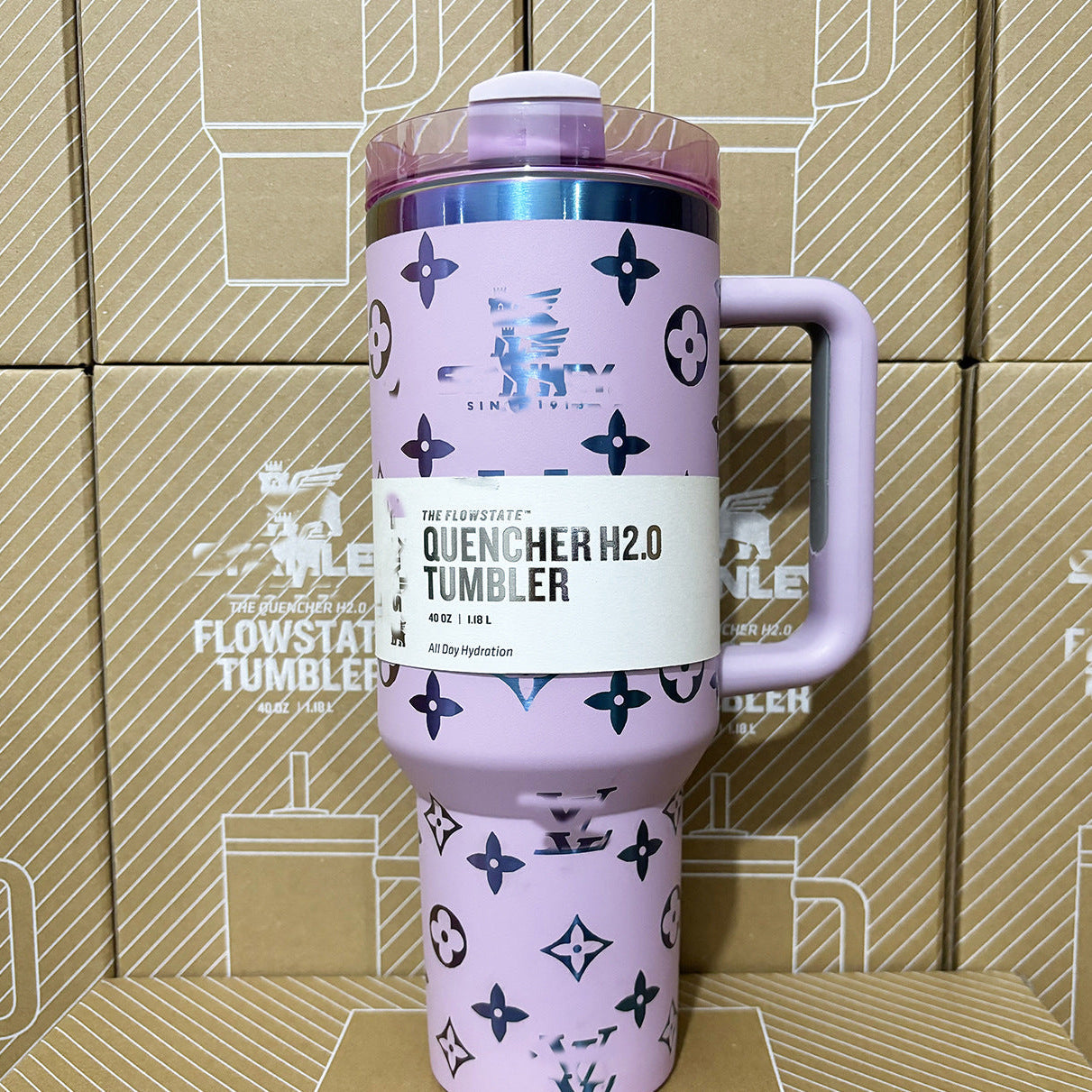 Momenvera Luxe Pattern Quencher 40oz Tumbler