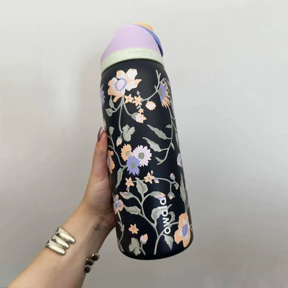 Momenvera Insulated Stainless Steel Water Bottle with Straw-32oz