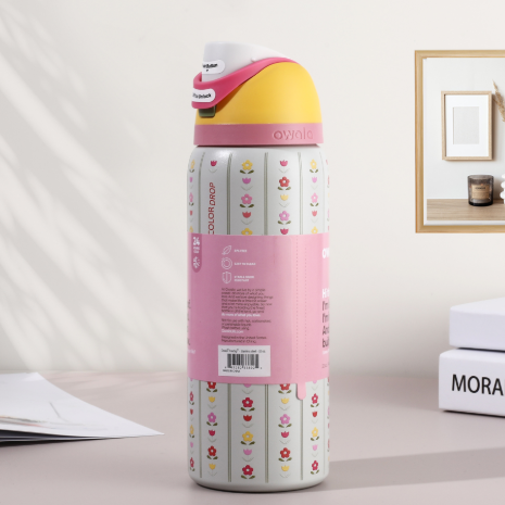 Momenvera Insulated Stainless Steel Water Bottle with Straw-32oz