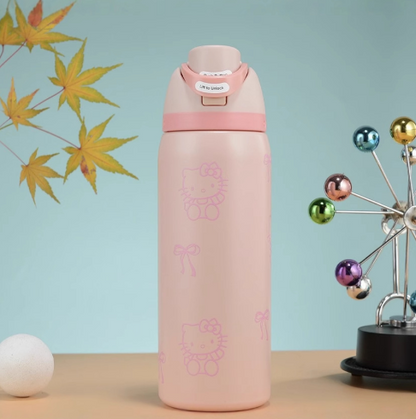 Momenvera Insulated Stainless Steel Water Bottle with Straw-32oz