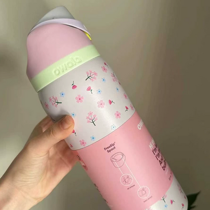 Momenvera Insulated Stainless Steel Water Bottle with Straw-32oz